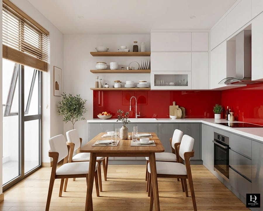 Ý tưởng thiết kế không gian bếp hiện đại Thái Bình